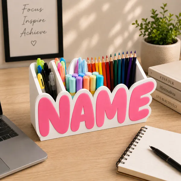Pink_Personalized_Name_Desk_Organizer