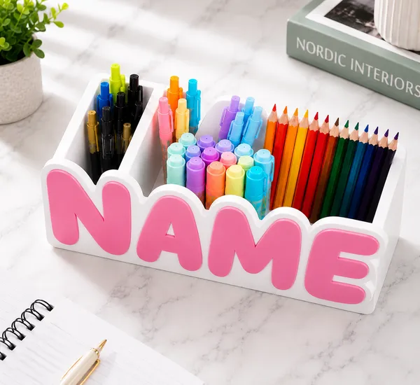 Pink_Personalized_Name_Desk_Organizer