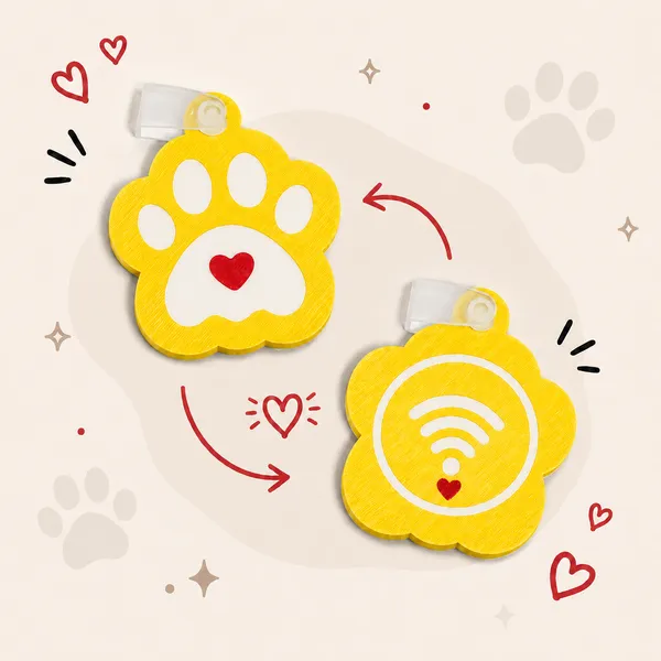Yellow_Pet_Tracking_Tag_NFC