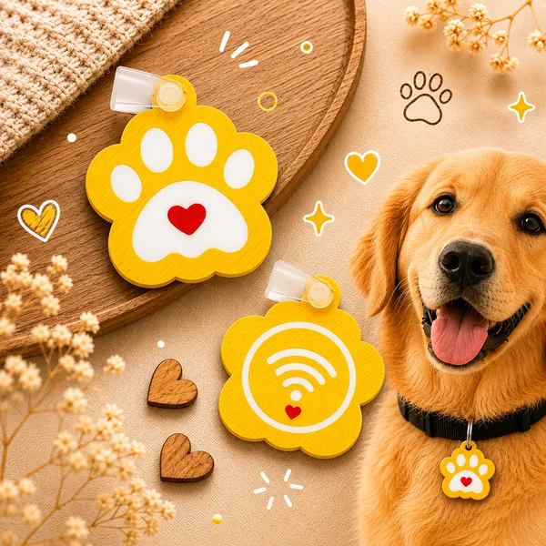 Yellow_Pet_Tracking_Tag_NFC
