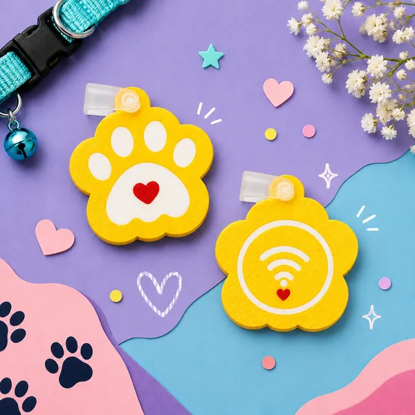 Yellow_Pet_Tracking_Tag_NFC