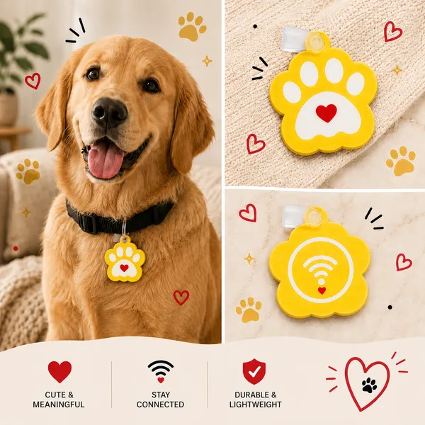 Yellow_Pet_Tracking_Tag_NFC
