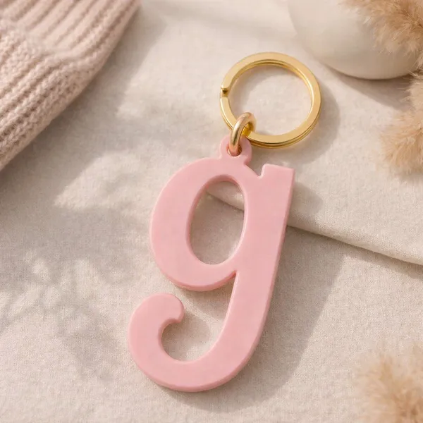 Pink_Parametric_Letter_Keychain