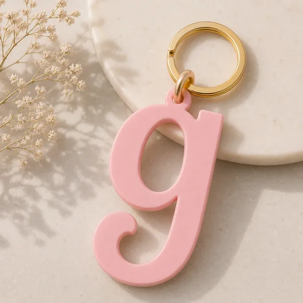 Pink_Parametric_Letter_Keychain