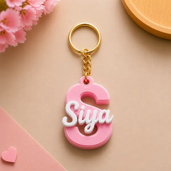 Pink_Personalized_Letter_Name_Keychain