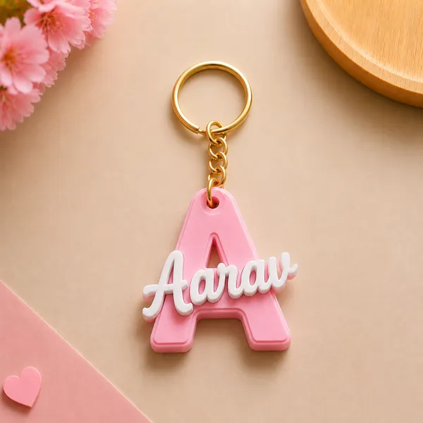 Pink_Personalized_Letter_Name_Keychain