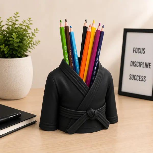 Black_Pen_Stand_Karate_Player