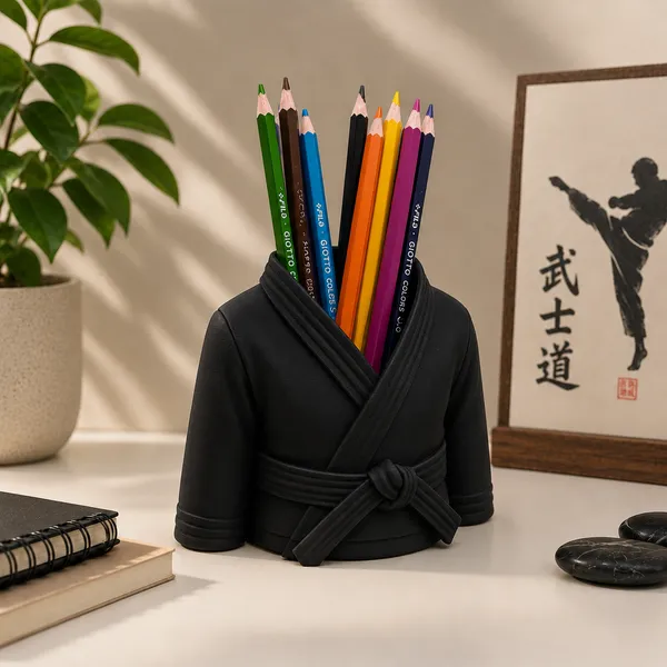 Black_Pen_Stand_Karate_Player