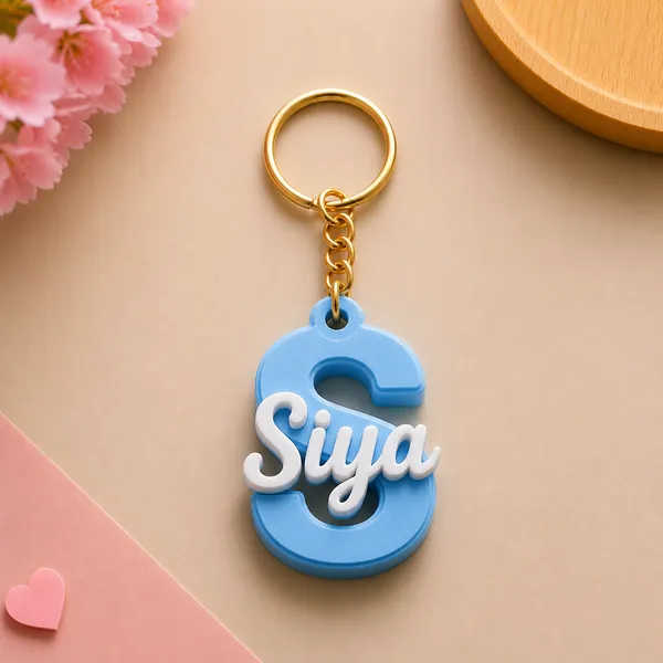 Blue_Personalized_Letter_Name_Keychain