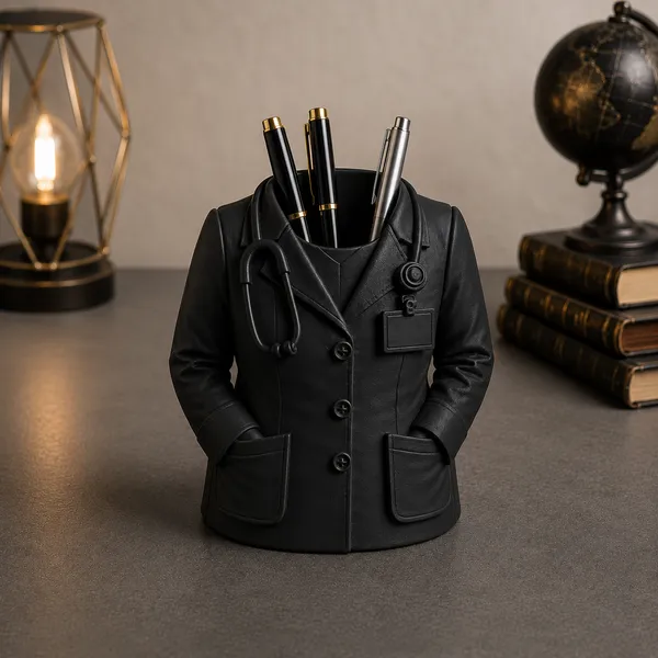 Black_Pen_Stand_Female_Doctor