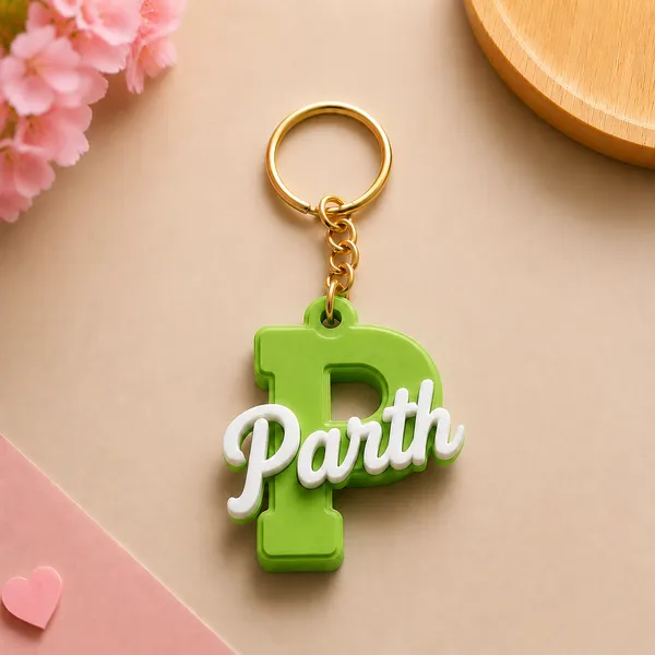 Apple_Green_Personalized_Letter_Name_Keychain