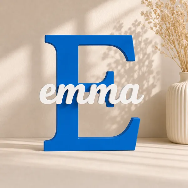 Blue_Modern_Personalized_Name_Letter_Sign