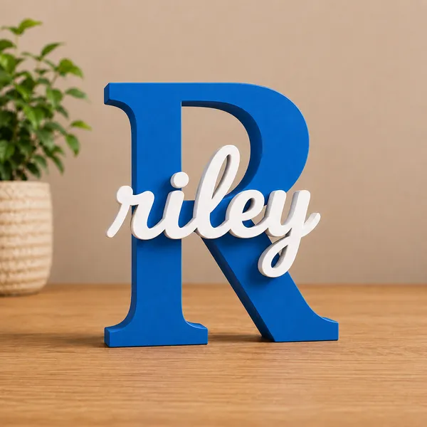 Blue_Modern_Personalized_Name_Letter_Sign