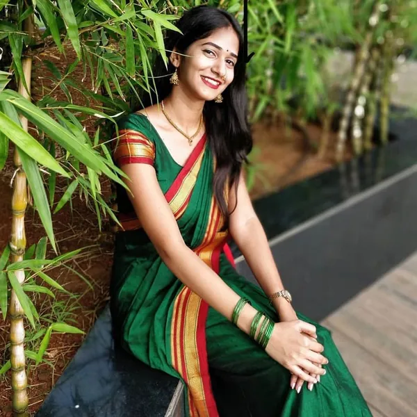 Dark_Green_Cotton_Silk_Ilkal_Saree_Handloom_Weave_For_Women