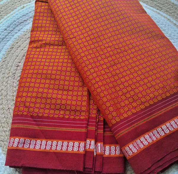 Orange_Khun_Blouse_Unstitched_For_Women		