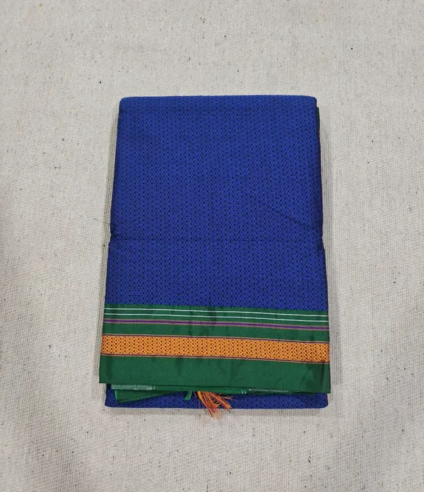 Peacock_Blue_Khun_Saree_For_Women