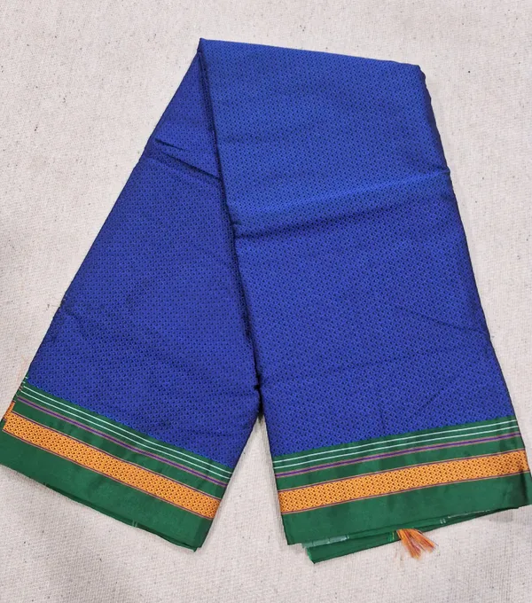Peacock_Blue_Khun_Saree_For_Women