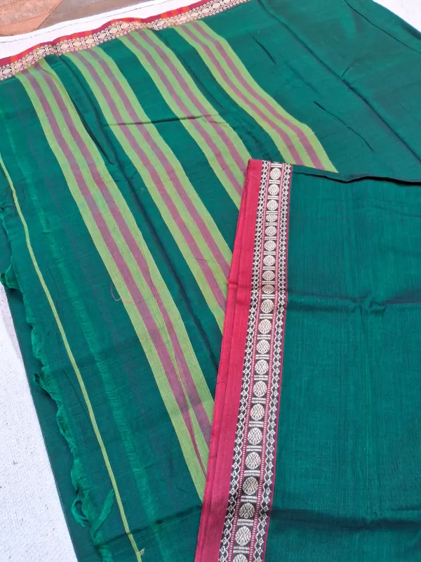 Bottle_Green_Narayan_Pet_Cotton_Saree_For_Women