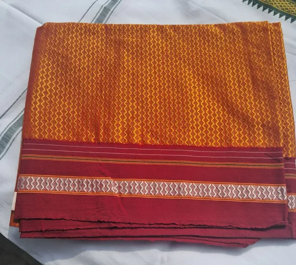 Orange_Khun_Blouse_Unstitched_For_Women