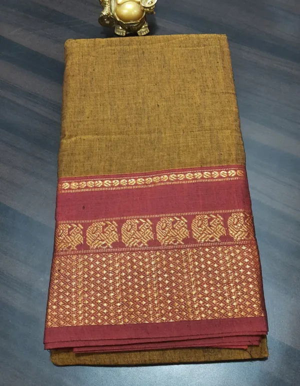 Golden_Yellow_Narayan_Pet_Cotton_Saree_For_Women