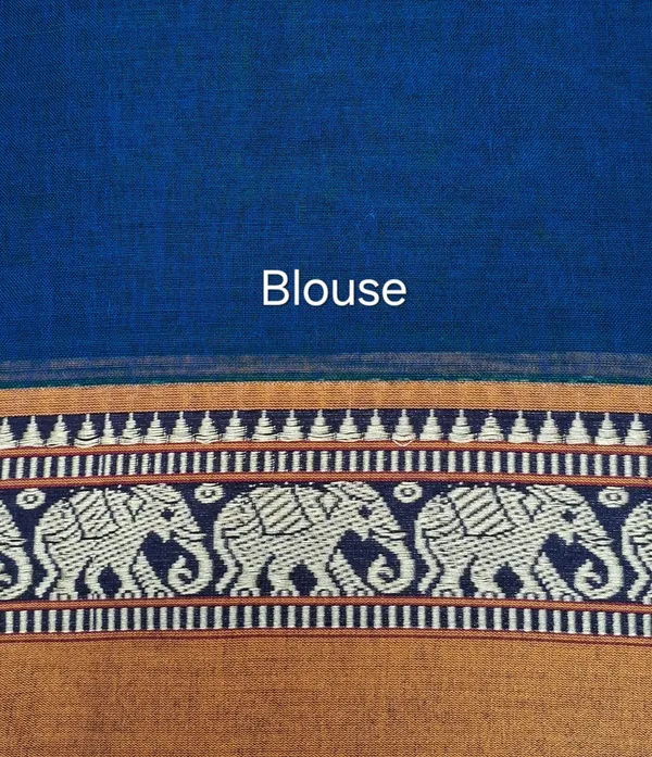 Peacock_Blue_Narayan_Pet_Cotton_Saree_For_Women