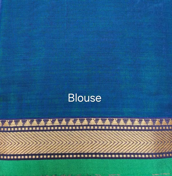 Peacock_Blue_Narayan_Pet_Cotton_Saree_For_Women
