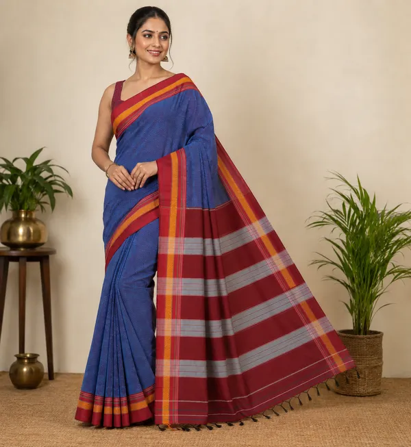 Blue_Khun_Saree_For_Women