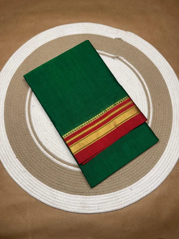 Dark_Green_Cotton_Silk_Ilkal_Saree_Handloom_Weave_For_Women