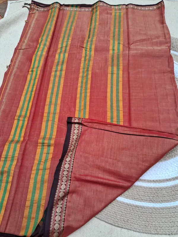 Coral_Orange_Narayan_Pet_Cotton_Saree_For_Women
