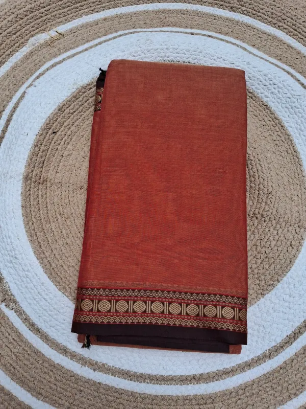 Coral_Orange_Narayan_Pet_Cotton_Saree_For_Women