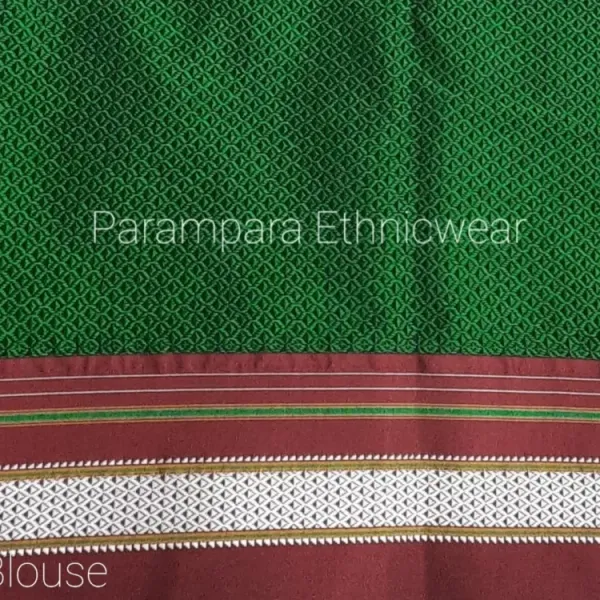 Forest_Green_Embroidery_Khun_Saree_For_Women