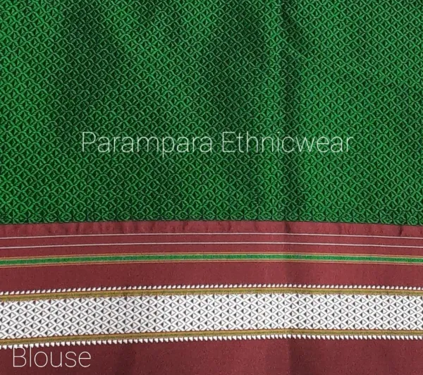 Forest_Green_Embroidery_Khun_Saree_For_Women