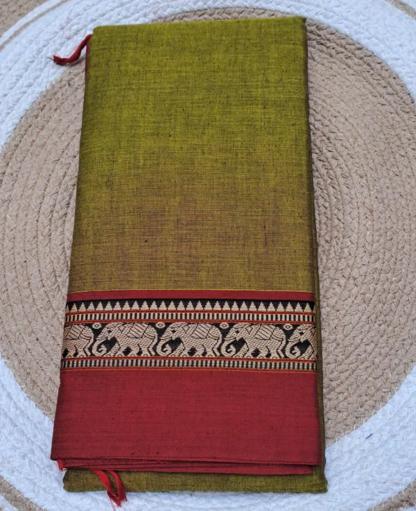Mehendi_Green_Narayan_Pet_Cotton_Saree_For_Women