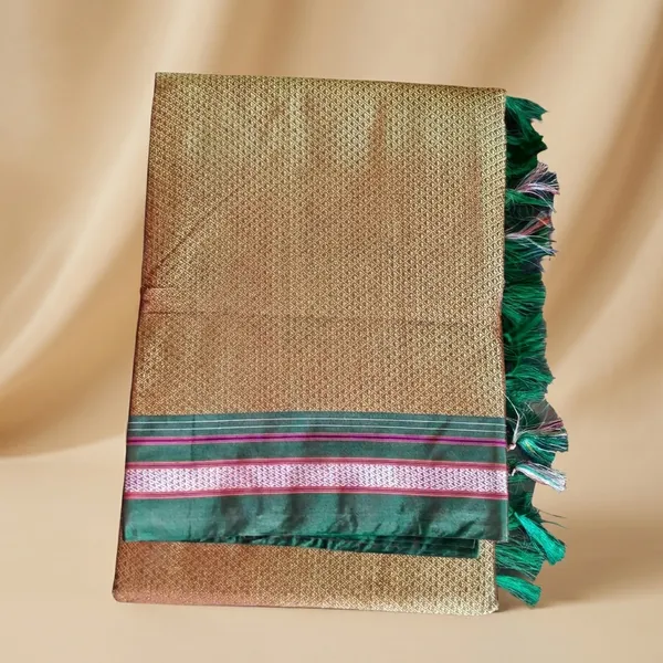 Deep_Ochre_Khun_Saree_For_Women