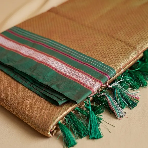 Deep_Ochre_Khun_Saree_For_Women