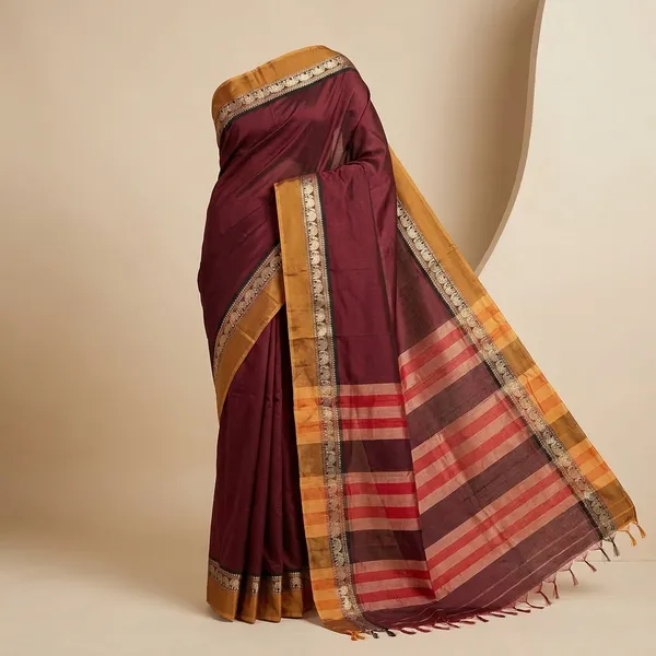 Maroon_Narayan_Pet_Cotton_Saree_For_Women