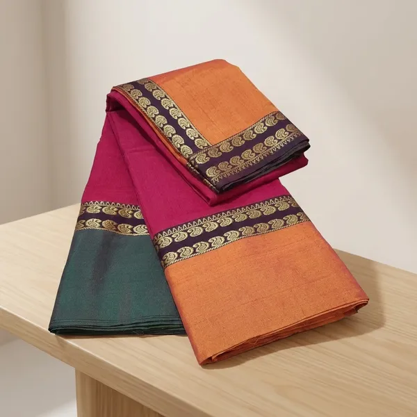 Dark_Pink_Narayanpet_Cotton_Saree_For_Women