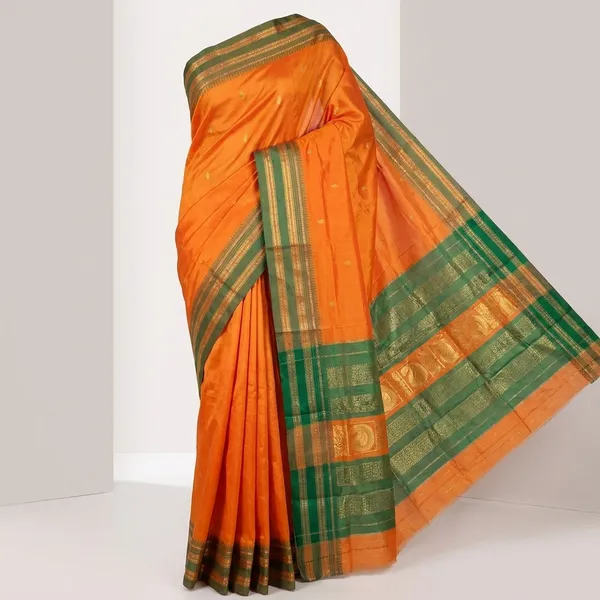 Yellow_Narayanpet_Silk_Saree_For_Women