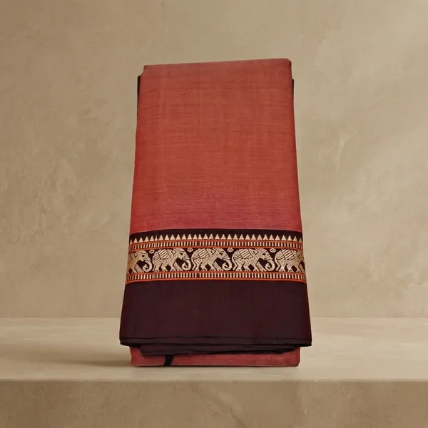 Peach_Colour_Narayan_Pet_Cotton_Saree_For_Women