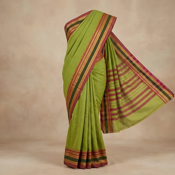 Light_Green_Puneri_Cotton_Saree_For_Women