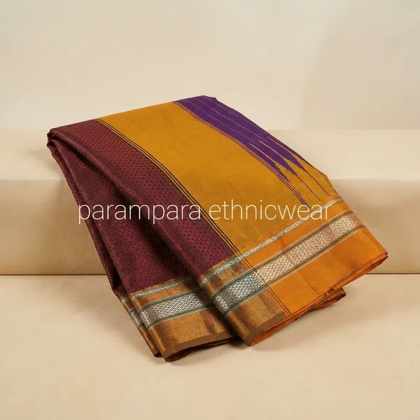Maroon_Khun_Saree_For_Women