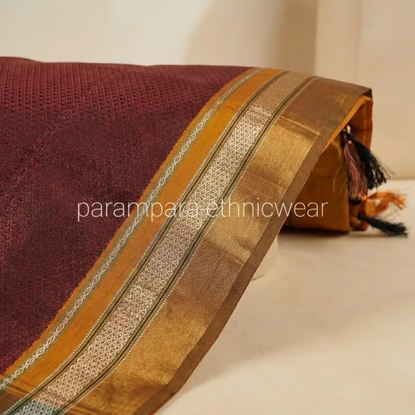 Maroon_Khun_Saree_For_Women