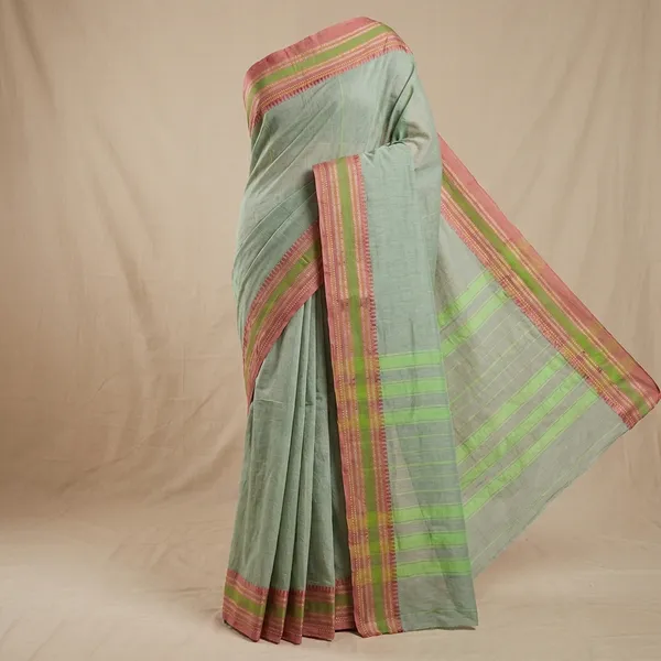 Pista_Green_Puneri_Cotton_Saree_For_Women