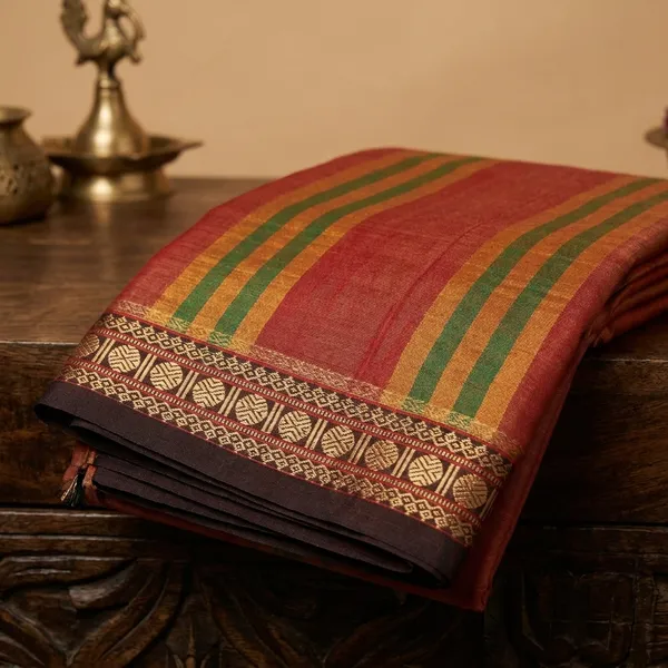 Coral_Orange_Narayan_Pet_Cotton_Saree_For_Women
