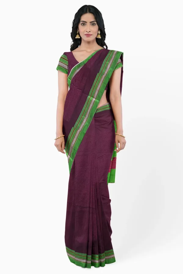 Purple_Traditional_Khun_Saree_For_Women
