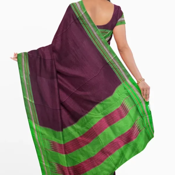 Purple_Traditional_Khun_Saree_For_Women