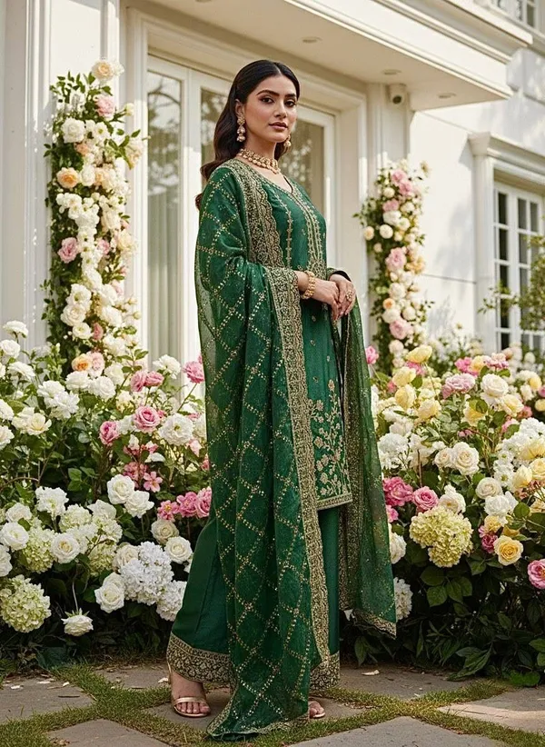 Green_Gmy_Silk_Palazzo_Suit_Set_For_Women