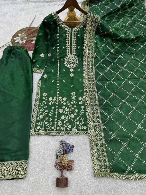 Green_Gmy_Silk_Palazzo_Suit_Set_For_Women