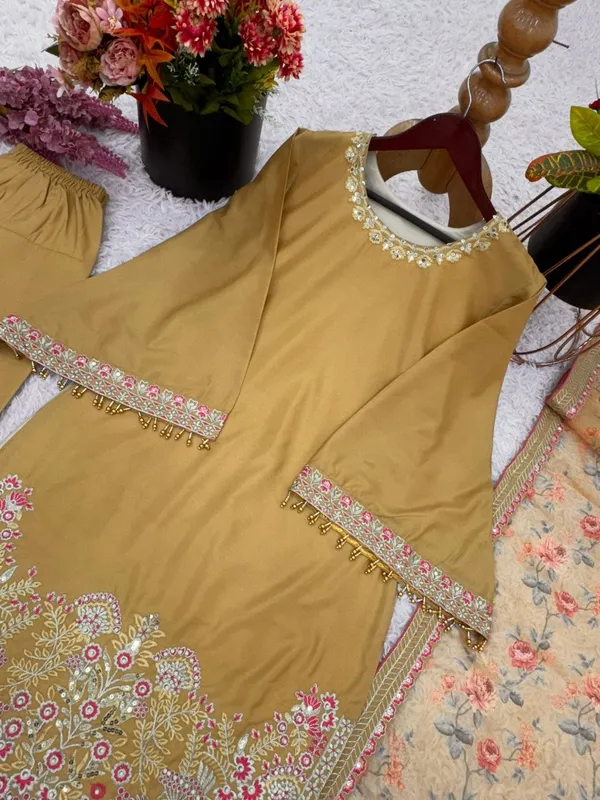 Yellow_French_Crepe_Silk_Top_Bottom_Dupatta_Set_For_Women