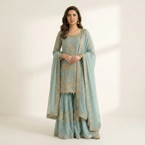 Sea_Green_Georgette_Suit_Set_For_Women